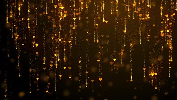 Valentain Heart Particles Background