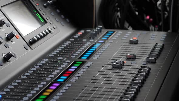 Sound Audio Mixer at Record Studio alt