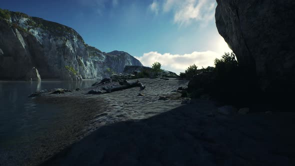 Atlantic Beach and Rocky Cliffs alt