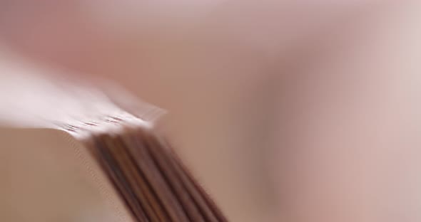 Cash money machine for counting Hong Kong dollar close up alt