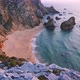  Sunset Footage of Praia Da Ursa Beach with Ocean Waves in Sintra, Portugal - VideoHive Item for Sale