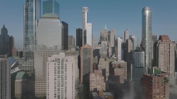 Aerial View of Skyscrapers and Buildings alt