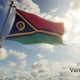 Vanuatu Flag on a Flagpole - 4K - VideoHive Item for Sale