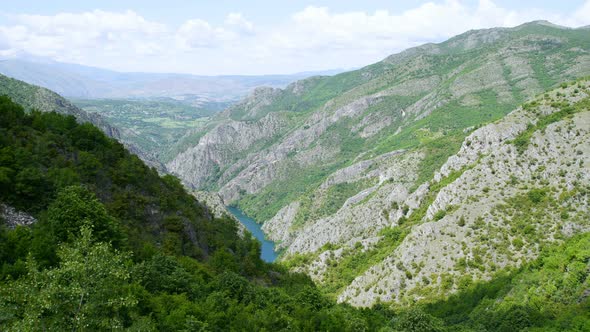 Beautiful Nature and River View of Matka Canyon, Skopje, Macedonia