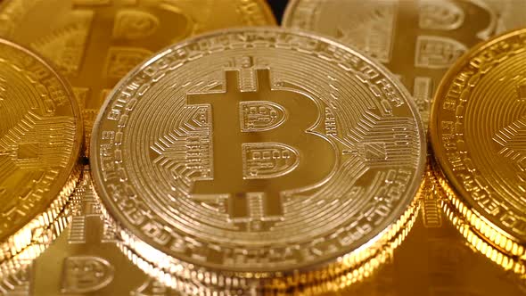 Golden And Silver Bitcoin