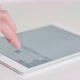 Close Up of Finger Typing on Digital Tablet - VideoHive Item for Sale