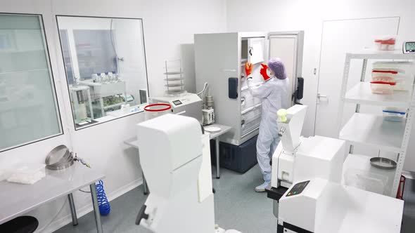 Scientists Work in the Laboratory
