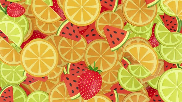 Bright summer fruit background