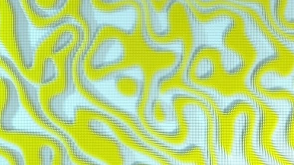 3D abstract background of yellow waves