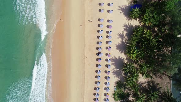 Phuket beach sea Amazing beach Aerial view of Tropical beach sea in the beautiful Phuket island alt
