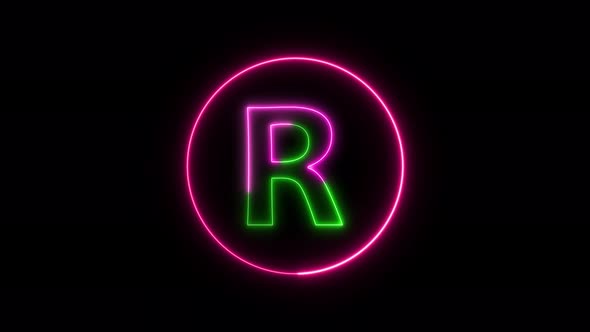 Glowing neon font. pink and green color glowing neon letter.  Vd 1318