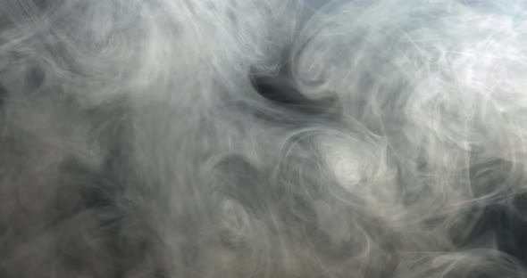 Smoke in swirling motion