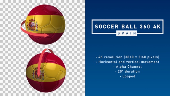 Soccer Ball 360º 4K - Spain
