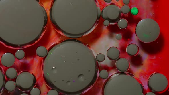 Colorful Black Red Bubbles Surface Wallpaper Themes Background Multicolor Space Universe Concept alt