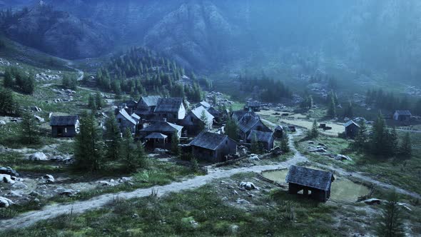 Famous Mountain Village Located Next to Mountain of Austrian Alps alt