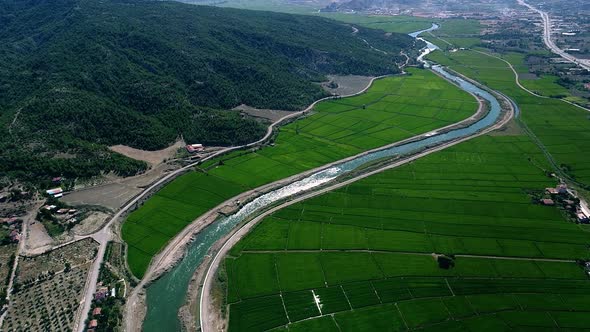 Farmland irrigation canal alt