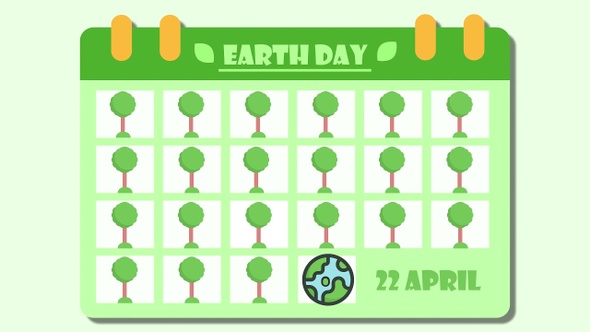 World earth day save the planet plant trees over the month alt