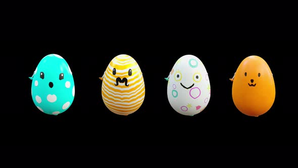 21 Easter Day Eggs Dancing 4K alt