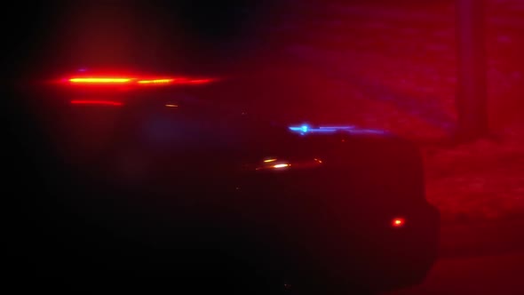 Police Car Flashing Lights Abstract alt