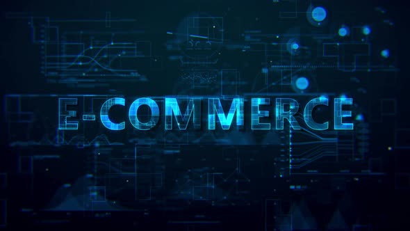 E Commerce Digital Data Text 4k 