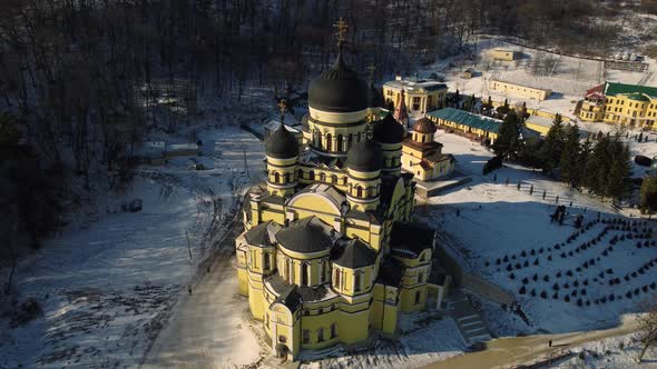 Aerial Overview Of Hâncu Monastery And Surroundings alt
