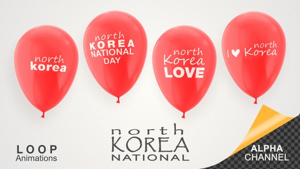 North Korea National Day Celebration Balloons