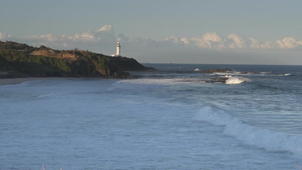 view of norah head lighthouse on a spring afternoon alt