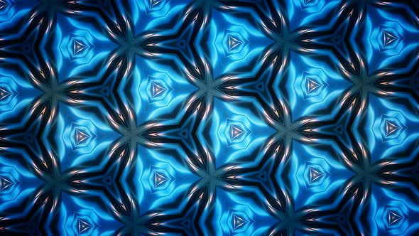 Kaleidoscope Blue Pattern