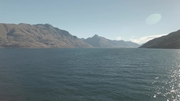 Beautiful Lake Wakatipu in New Zealand