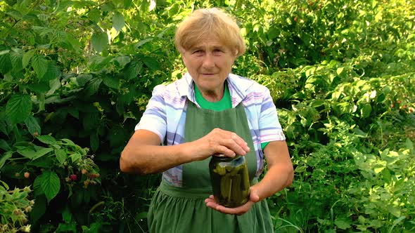 Grandma Canned Homemade Cucumbers for the Winter alt