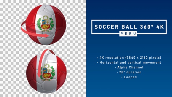 Soccer Ball 360º 4K - Peru