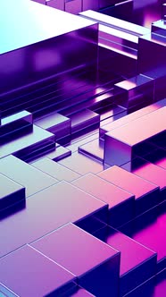 Abstract Moving Metallic Shapes Animation alt