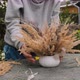 Woman Makes DIY Flower Arrangement for Autumn Garden Decor - VideoHive Item for Sale