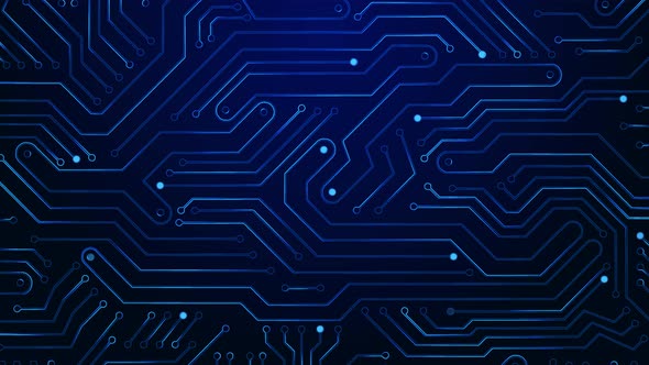 Digital technology with technology line light effects . CPU processor unit chipset on circuit board. alt