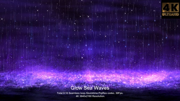 Glow Sea Waves