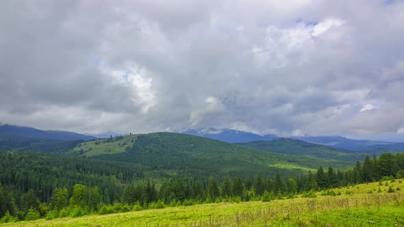 Weather Changes in the Forested Mountains