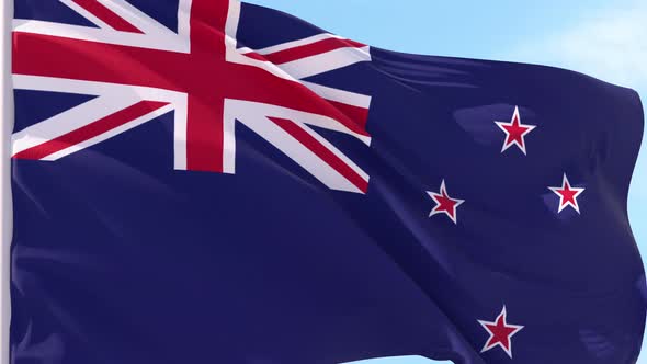 New Zealand Flag Looping Background