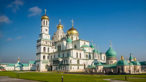 The New Jerusalem Monastery at Sunrise alt