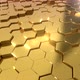 Golden Hexagons Background V1 - 4K - VideoHive Item for Sale