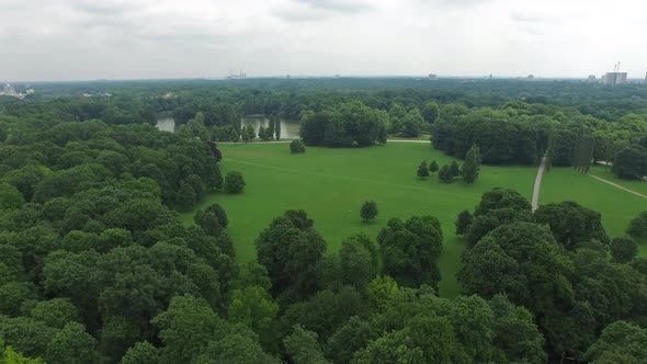 Aerial view of Englischer Garten 