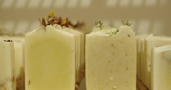 Natural Soaps With Dried Herbs