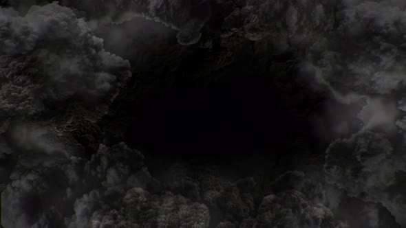 dark smoke background collapsing