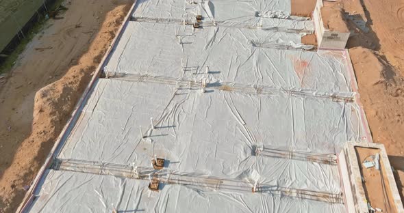 Laying in the Ground PVC Pipes Before Pouring Concrete alt