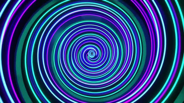 Hypnotic Spinning Spirals Loop