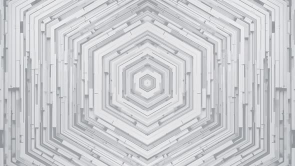 Hexagon White Background