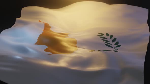 Cyprus Flag Low Angle View