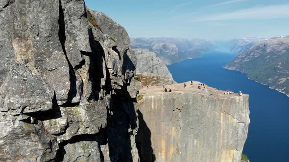 Preikestolen, Pulpit Rock at Lysefjorden in Norway alt