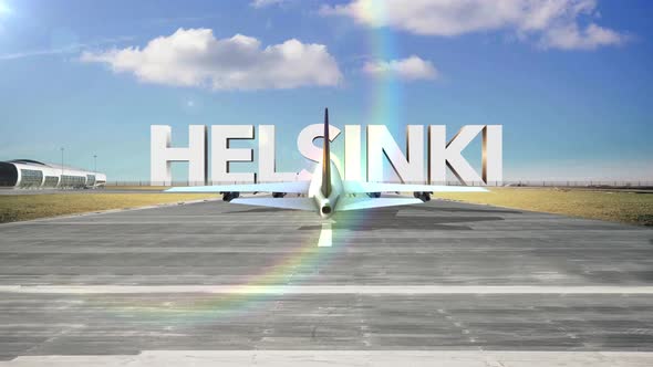 Commercial Airplane Landing Capitals And Cities Helsinki