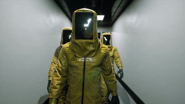 Doctors In Biodefense Suits
