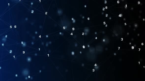 4K Abstract plexus network background (loopable)